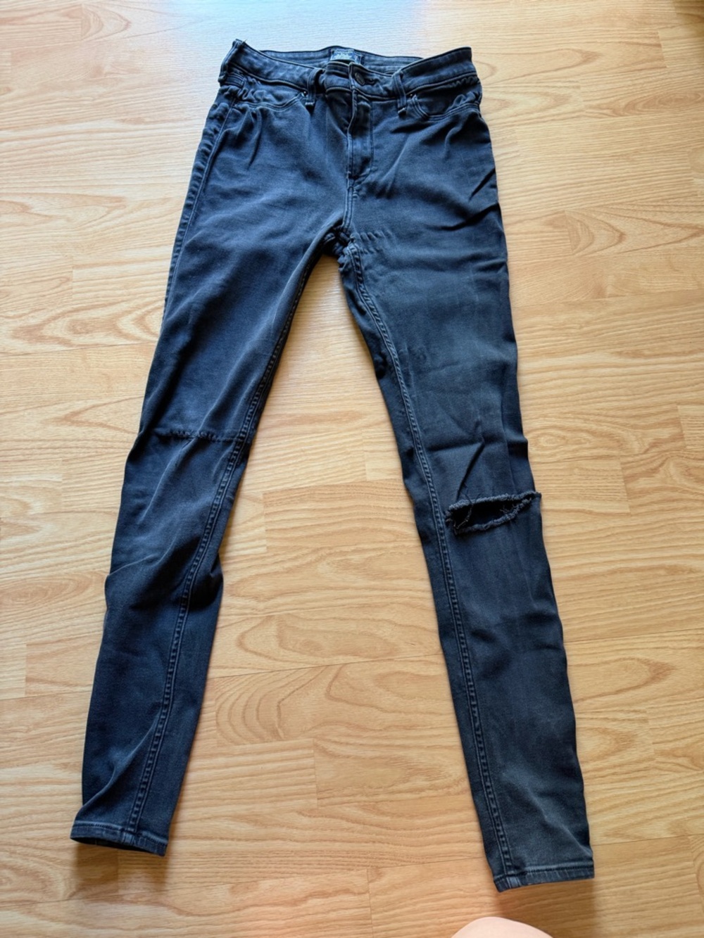 Abercrombie Distressed Harper Low Rise Skinny Jean Legging Y2K Jeggings Retro